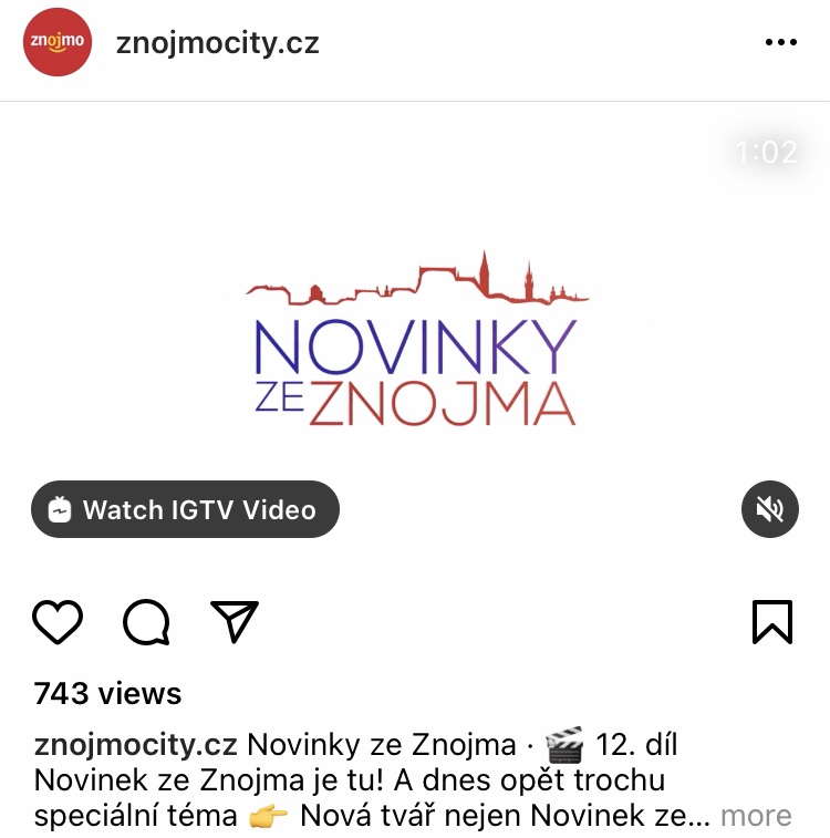 Znojmocity – instagram